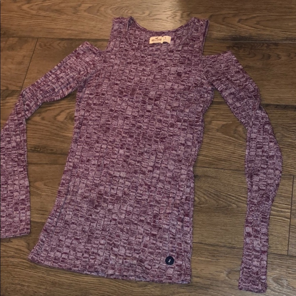 Purple off the shoulder sweater